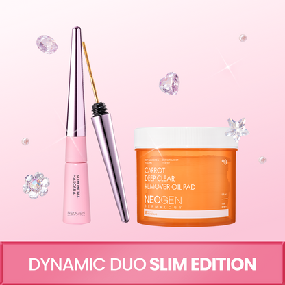 [Value Set] Extra Slim Metal Maxicara Black 6ml + Carrot Deep Clear Oil Pad