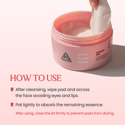 Hyal Glow Rose Essence Pad (70 Pads)