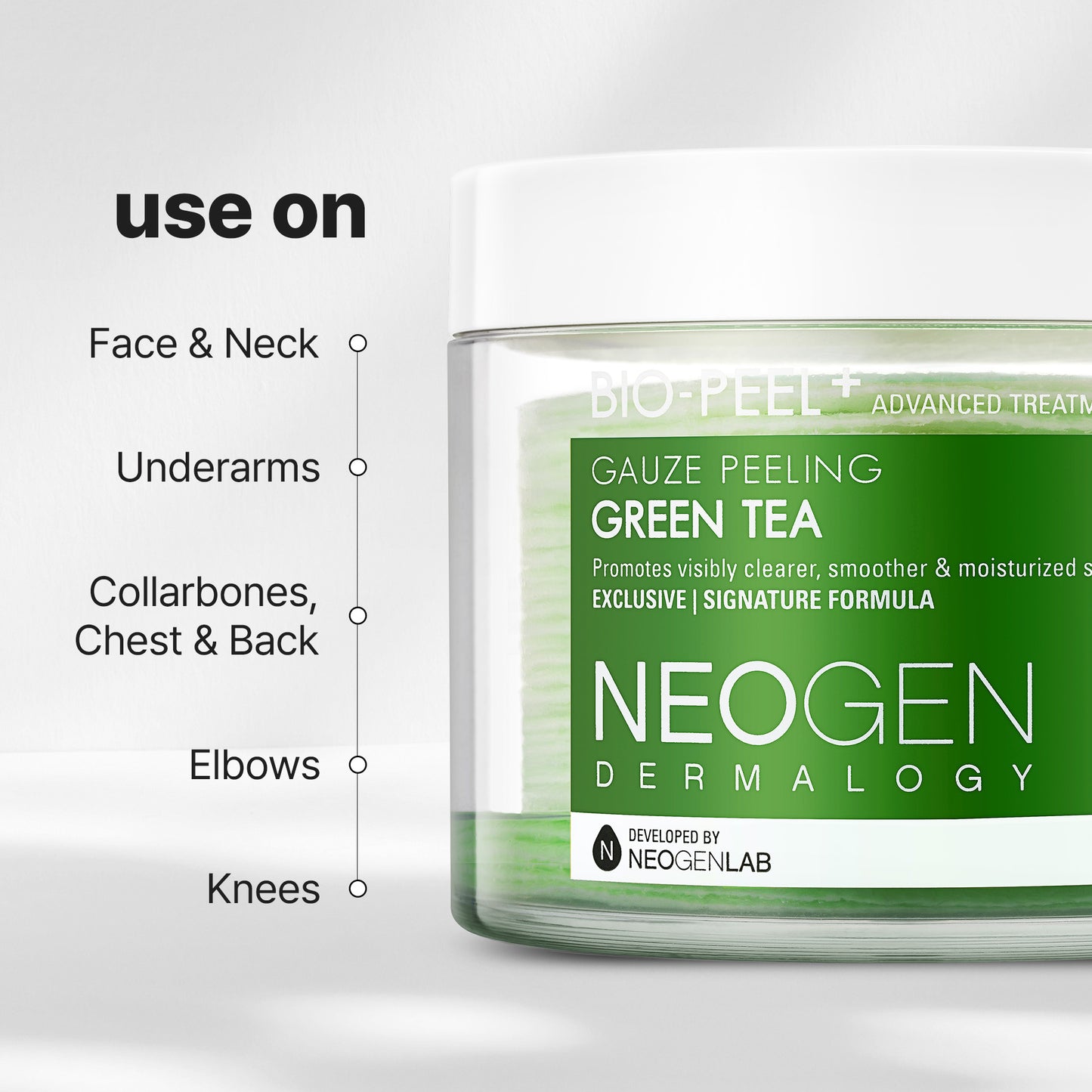 [1BOX / 36ea] NEOGEN DERMALOGY Bio-Peel Gauze Peeling Green Tea 6.76 oz / 200ml (30 Pads)