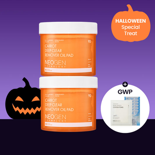 [HALLOWEEN SPECIAL] Buy 2 Carrot Pads and get FREE cotton towel and 6 niacinamide padss