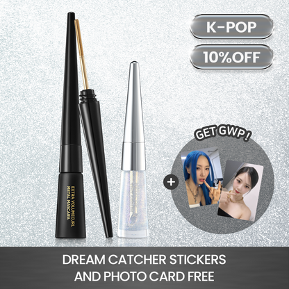 Metal Glow Lip (Milky Way + Metal Mascara (Black) 10% OFF + FREE KPOP Dreamcatcher Stickers and Postcards
