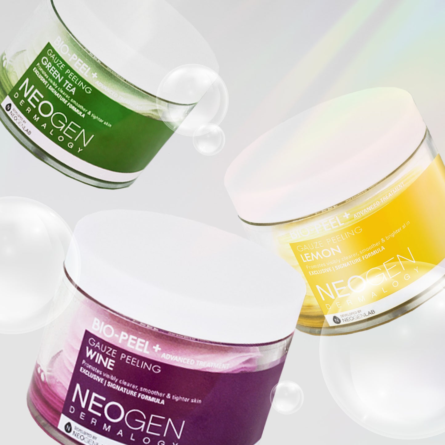[1BOX / 36ea] NEOGEN DERMALOGY Bio-Peel Gauze Peeling Green Tea 6.76 oz / 200ml (30 Pads)