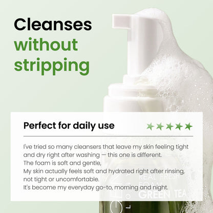 Real Fresh Foam Cleanser Green Tea