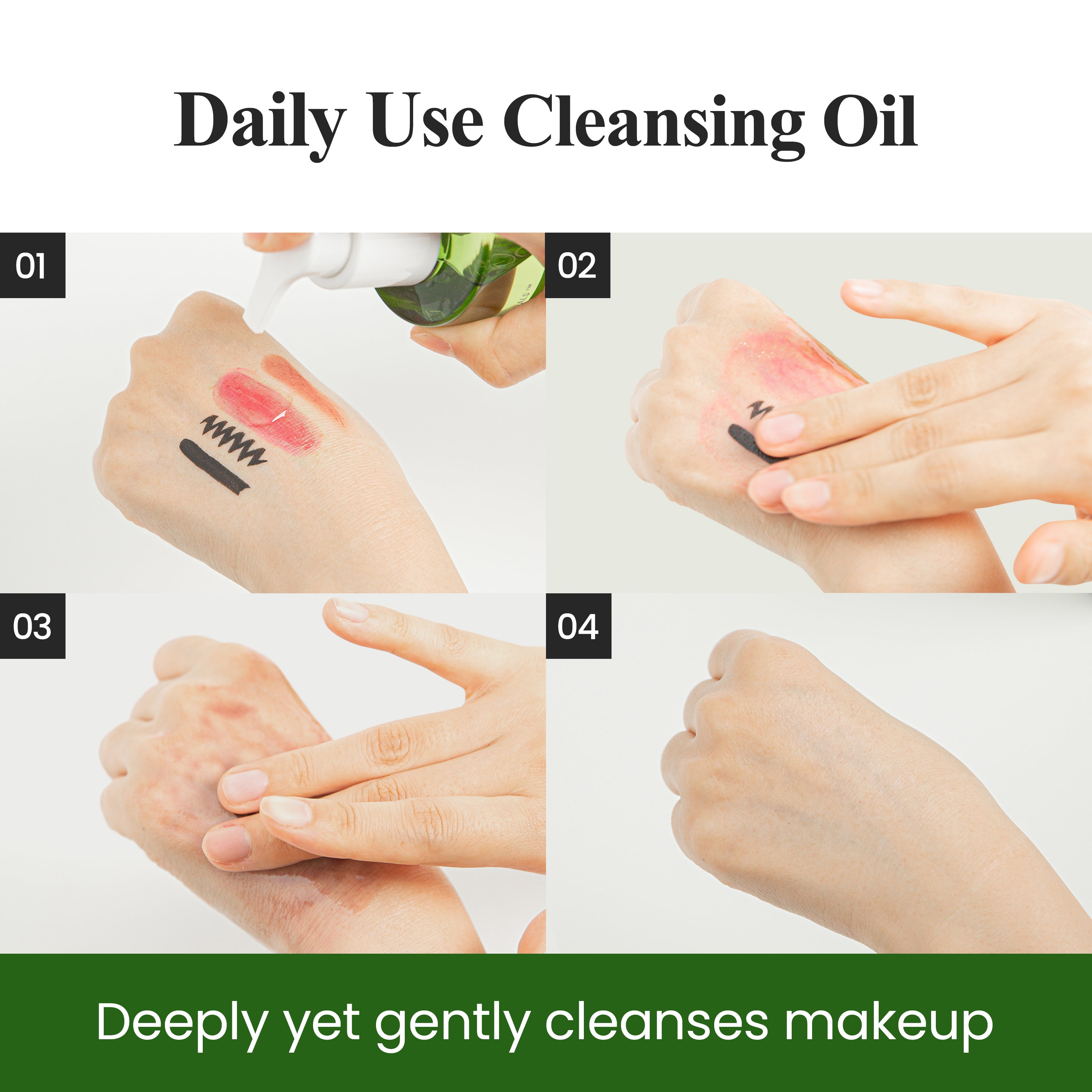 REAL FRESH CLEANSING OIL GREEN TEA