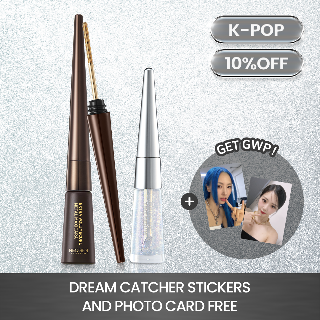 Metal Glow Lip (Milky Way) + Metal Mascara (Brown) 10% OFF+ FREE  KPOP Dreamcatcher Stickers and Photocards