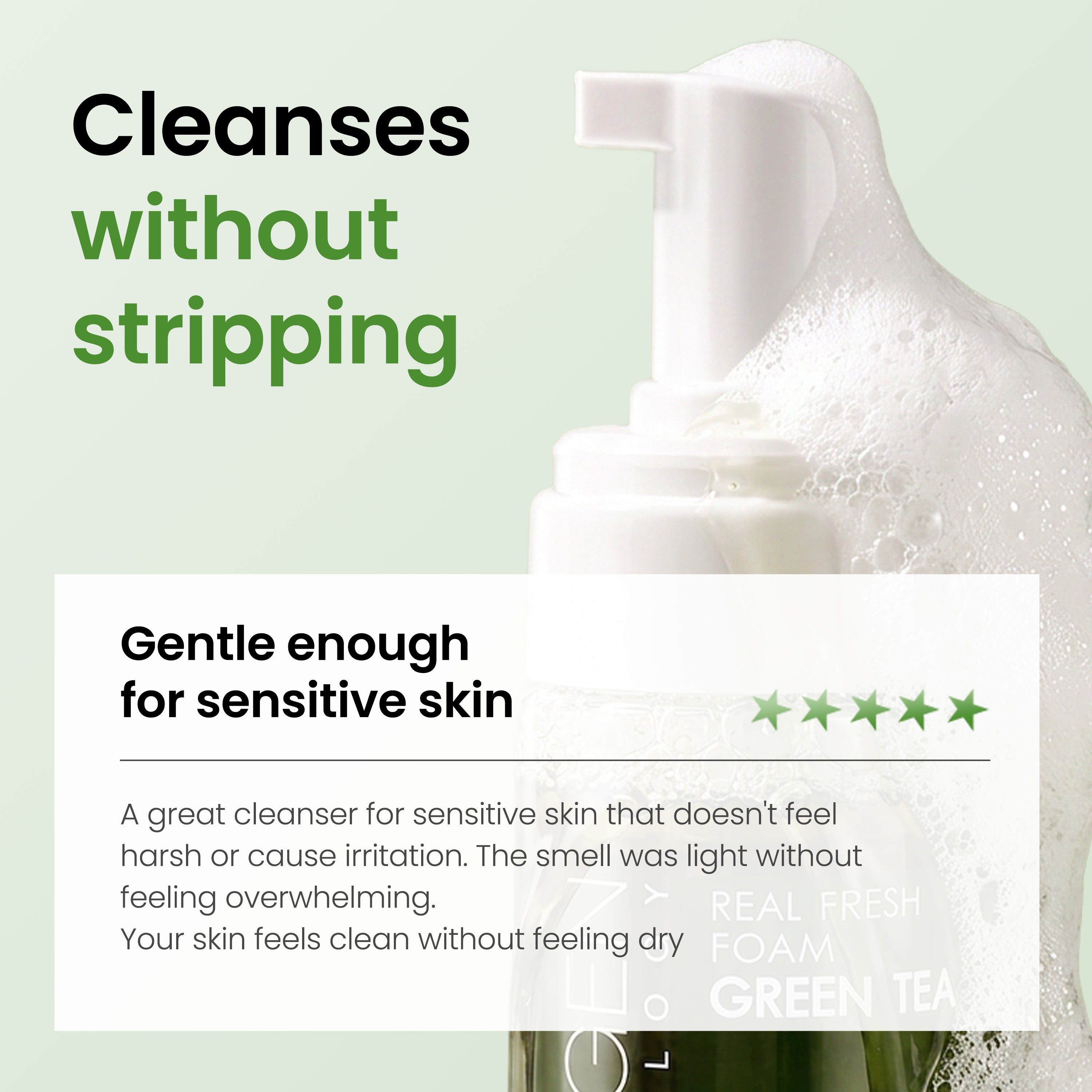 Real Fresh Foam Cleanser Green Tea – NEOGENLAB US