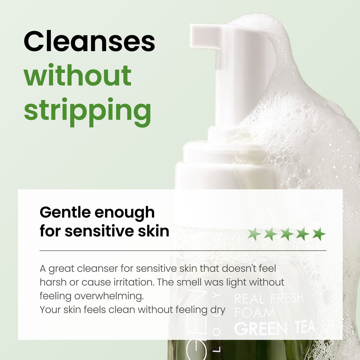 Real Fresh Foam Cleanser Green Tea