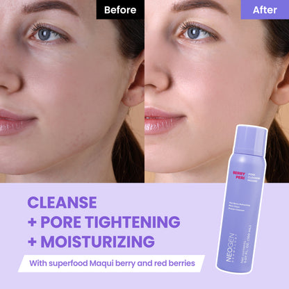 [Value Set] Berryperi Pore Cleansing Mousse + Hyal Glow Rose Essence Pad