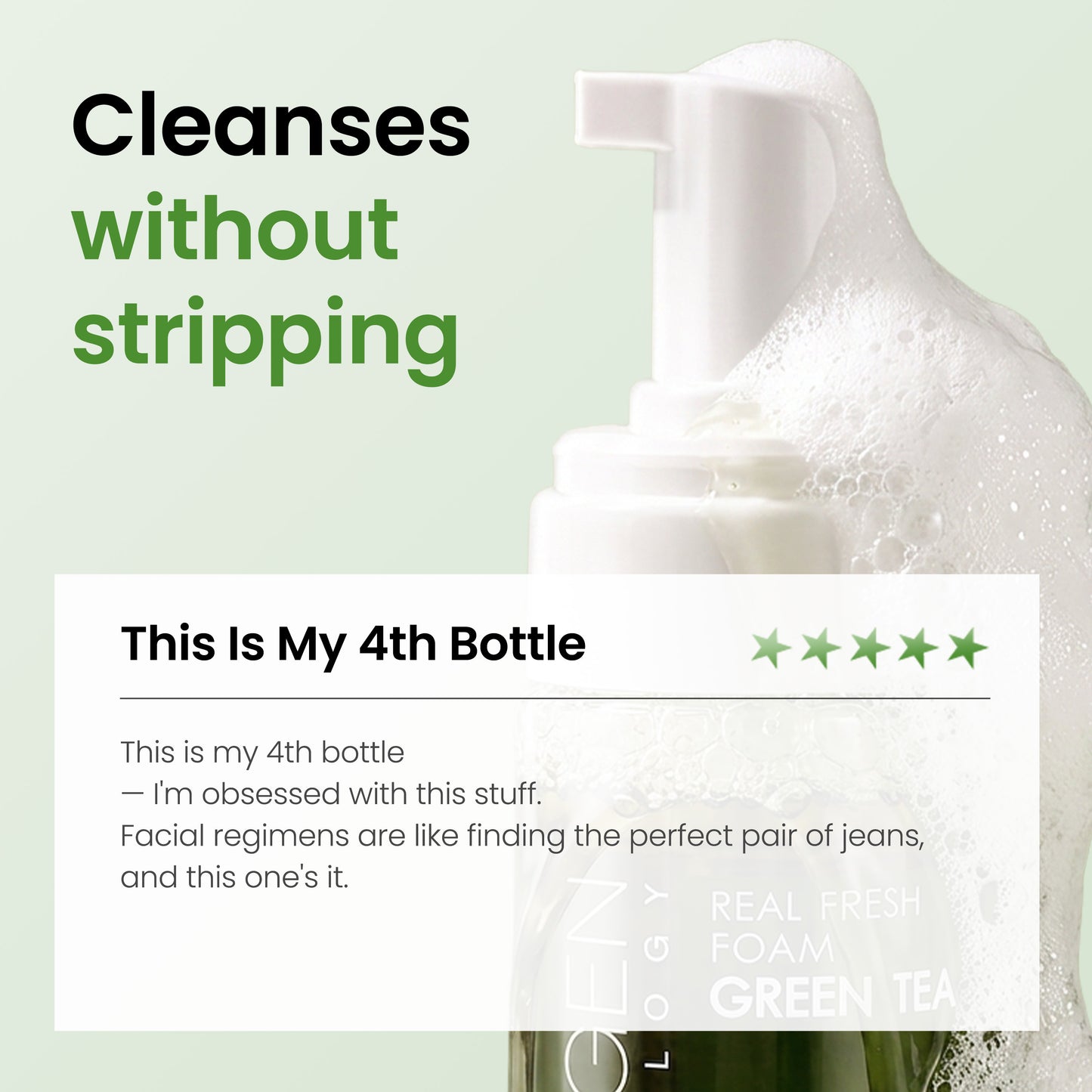 Real Fresh Foam Cleanser Green Tea