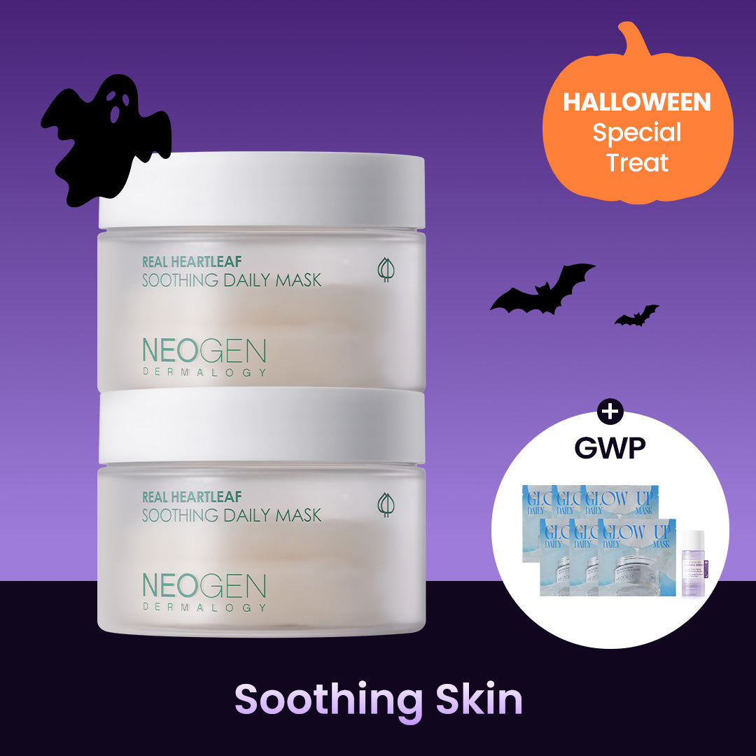 [HALLOWEEN SPECIAL] Buy 2 heartleaf soothing pads and get FREE 6 niacinamide pads and a bakuchiol serum travel size