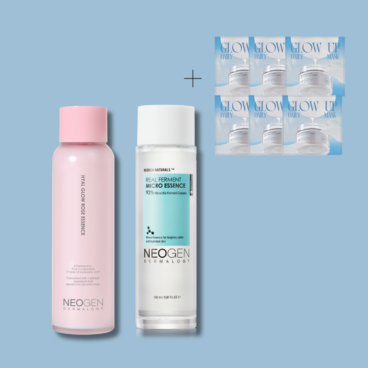 [Fall into Savings] Day-to-Night Dewy Skin | Micro Essence + Rose Essence + Free 6 Niacinamide pads