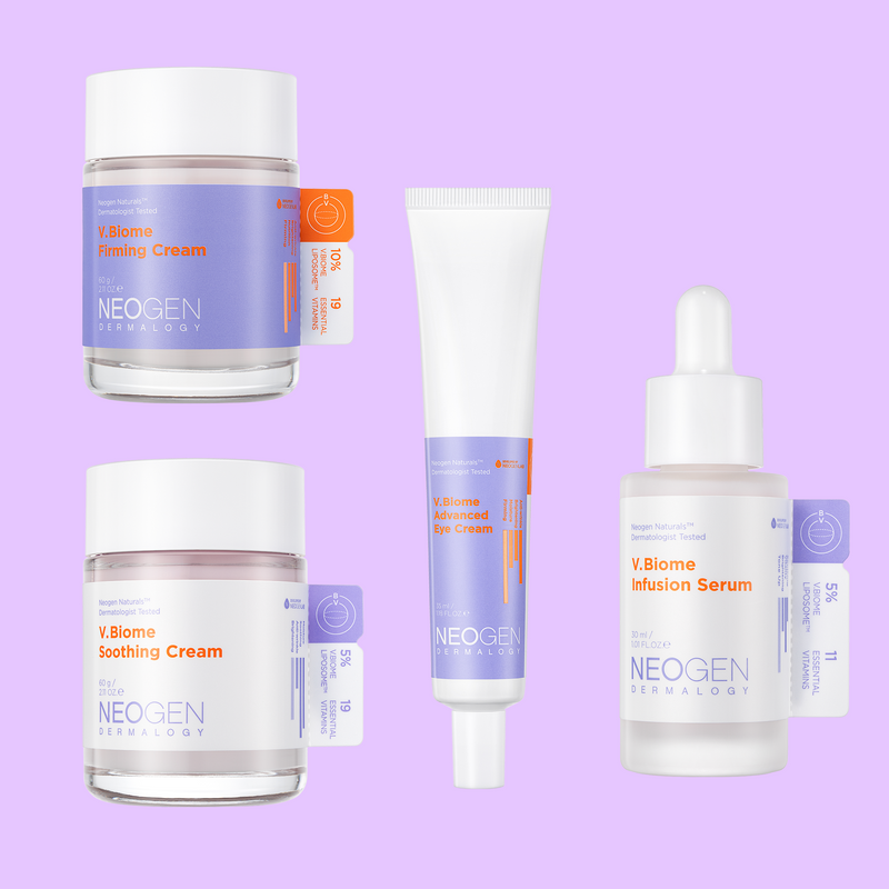V.Biome Line Set (V.Biome Infusion Serum, V.Biome Advanced Eye Cream, V.Biome Soothing Cream, V.biome Firming Cream) + Special Gift