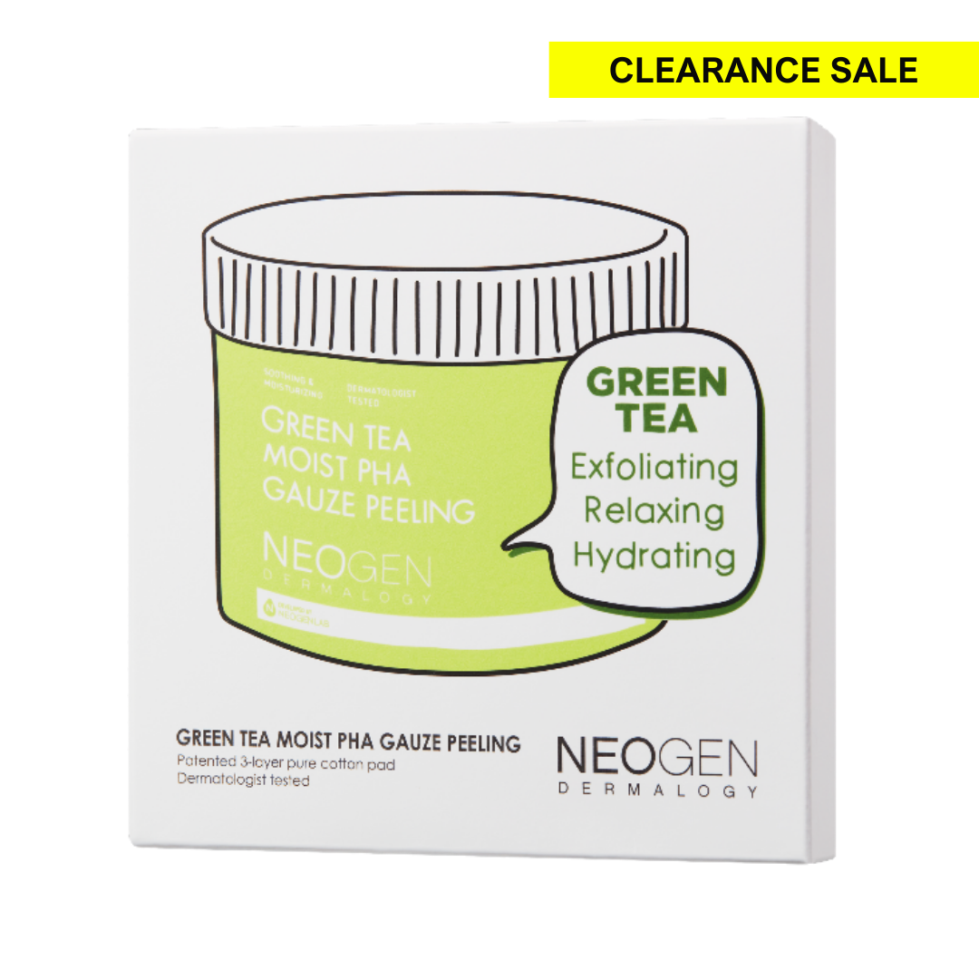 (CLEARANCE) NEOGEN DERMALOGY Green Tea Moist Pha Gauze Peeling (10 Pads)