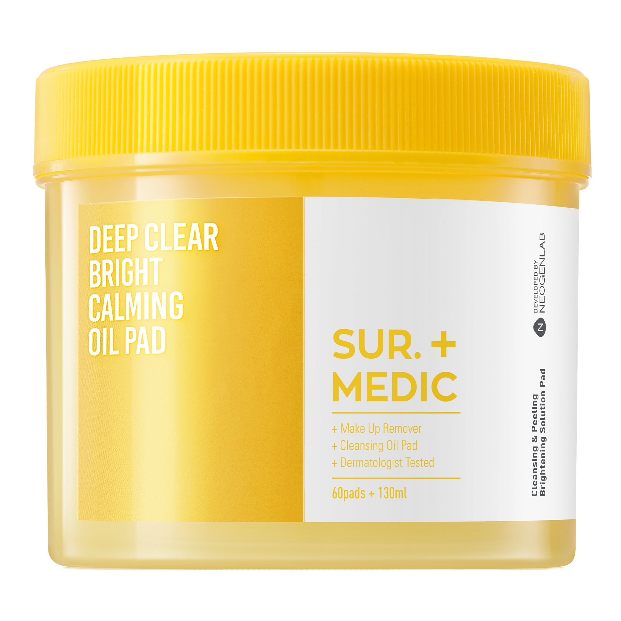 SUR.MEDIC+ Deep Clear Bright Calming Oil Pad 4.39 oz / 130ml