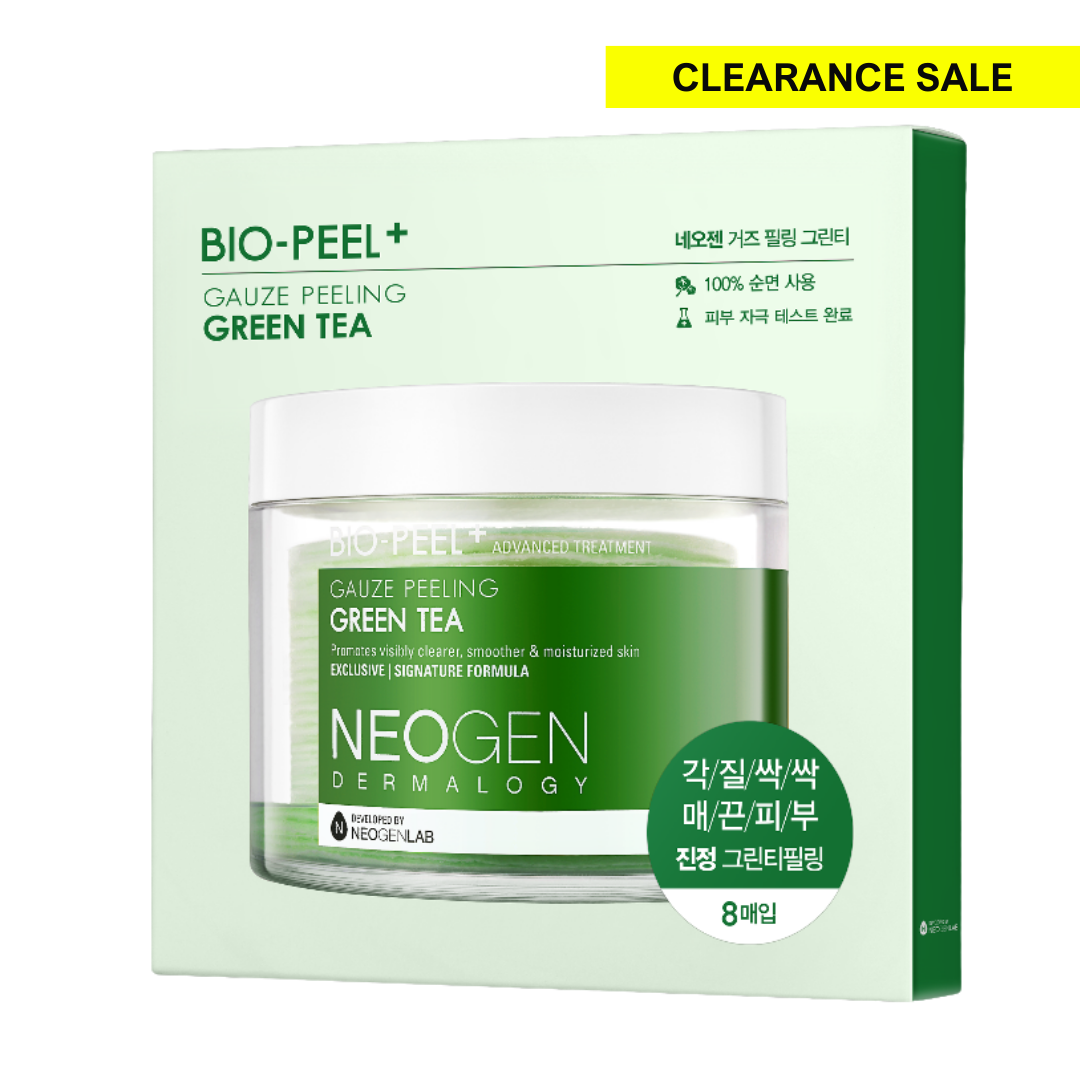 (CLEARANCE) NEOGEN DERMALOGY Bio-Peel Gauze Peeling Green Tea 2.48 oz / 76ml (8 Pads)