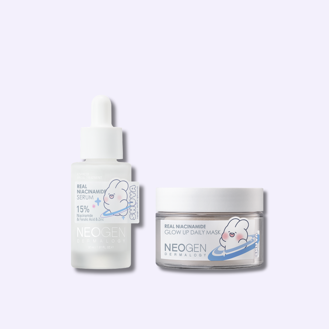 NIACINAMIDE DUO — [Shuya x Neogen] Real Niacinamide 15% Serum + Glow Up Daily Mask (15% off)