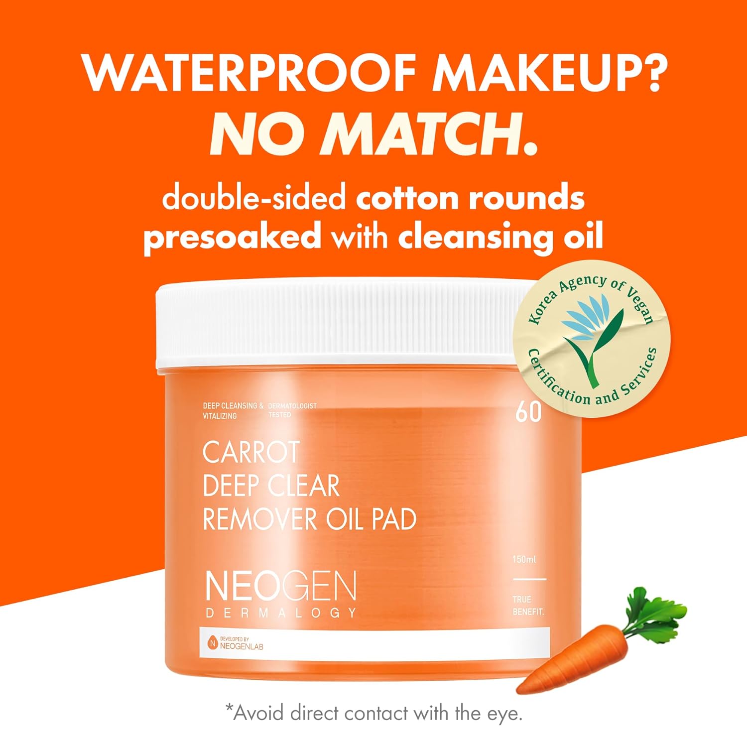 Carrot Deep Clear Oil Pad (60 Pads)