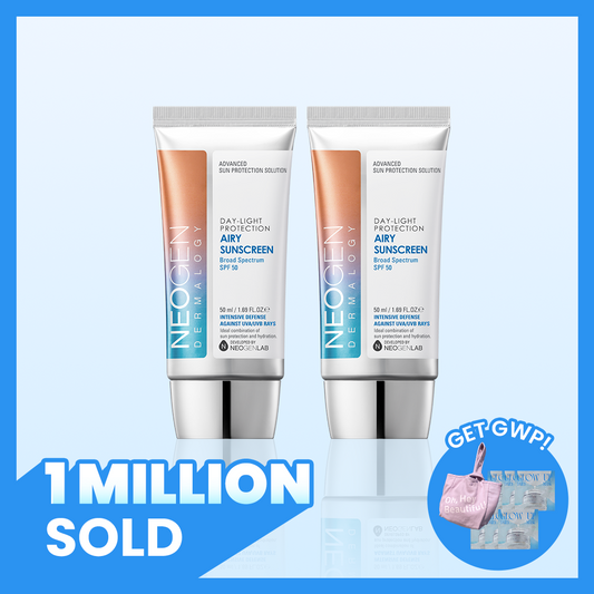 2 Day-Light Protection Airy Sunscreen Get Free Eco Bag and 6 niacinamide pads