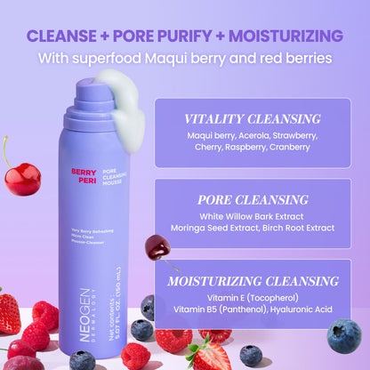 [1BOX / 48ea] BERRYPERI PORE CLEANSING MOUSSE (150 ml)