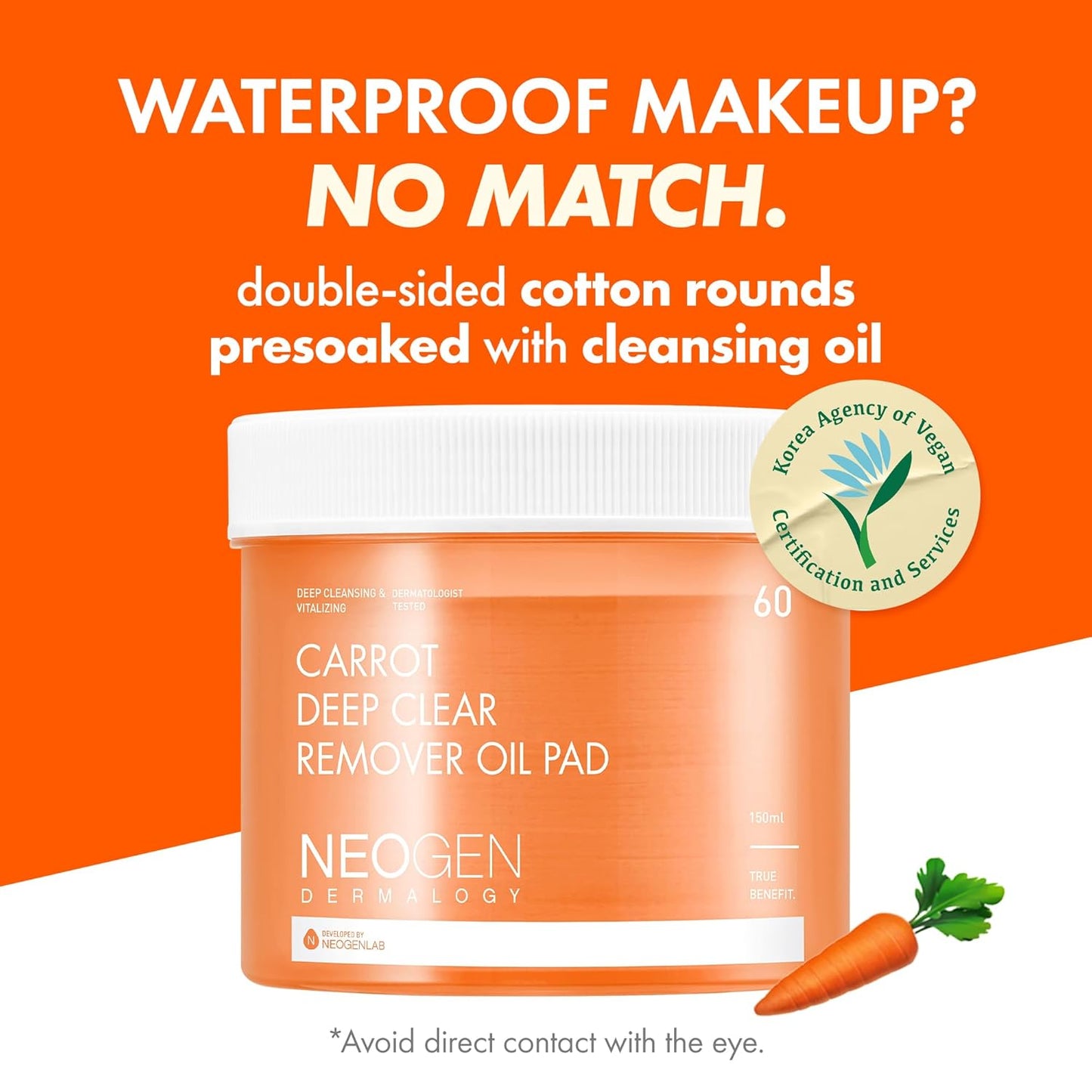 [Value Set] Extra Volume Curl Metal Mascara Black + Carrot Deep Clear Oil Pad