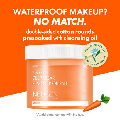 [Value Set] Extra Volume Curl Metal Mascara Black + Carrot Deep Clear Oil Pad