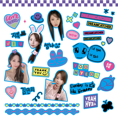 NEOGEN X DREAMCATCHER JI U HYEON STICKER A (purple)