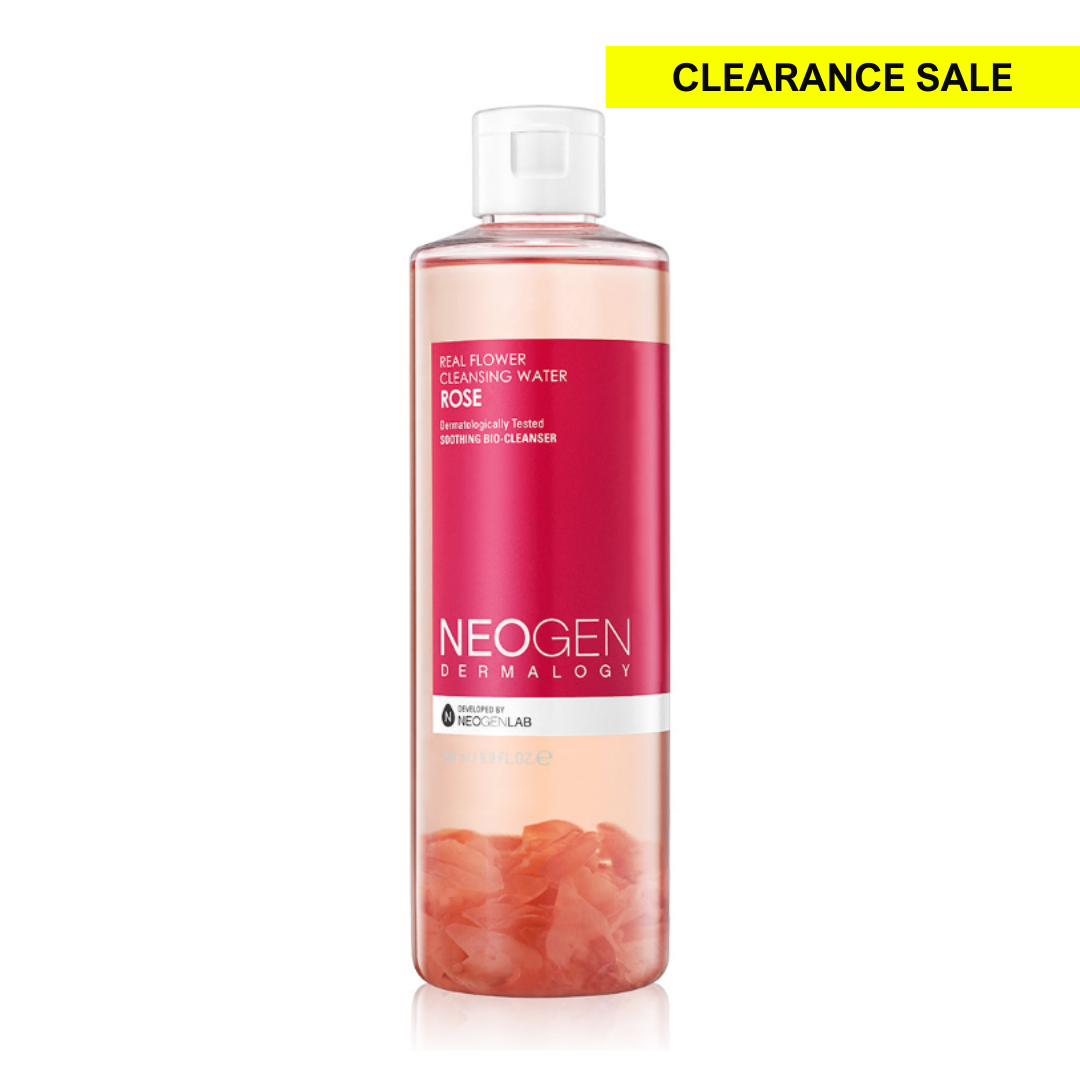 (CLEARANCE) NEOGEN DERMALOGY Real Flower Cleansing Water Rose 9.9 oz / 300ml