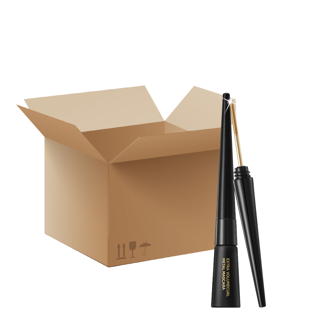 [1box/ 150ea] Extra Volume Curl Metal Mascara - BLACK