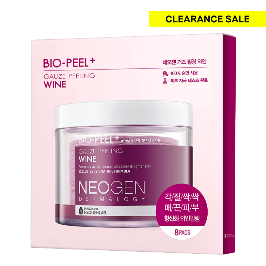 (CLEARANCE) NEOGEN DERMALOGY Bio-Peel Gauze Peeling Wine 2.48 oz / 76ml (8 Pads)