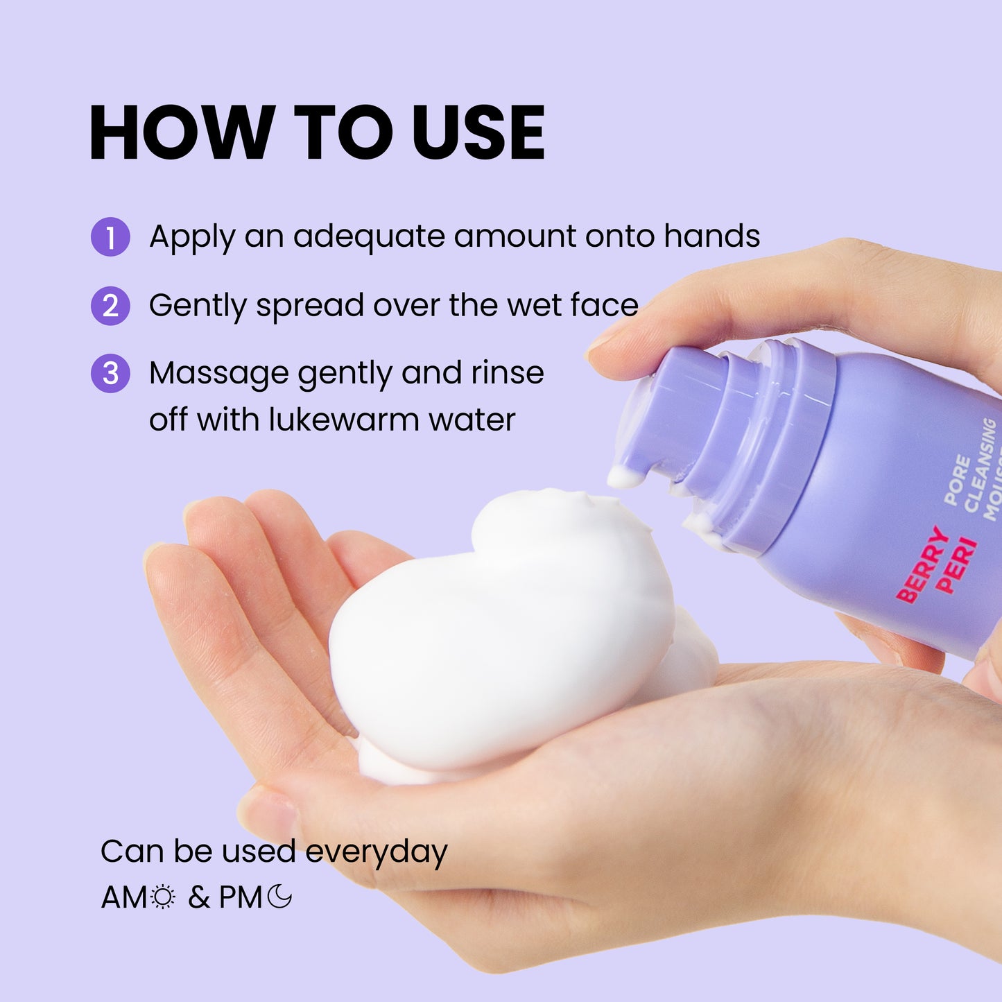 [1BOX / 48ea] BERRYPERI PORE CLEANSING MOUSSE (150 ml)
