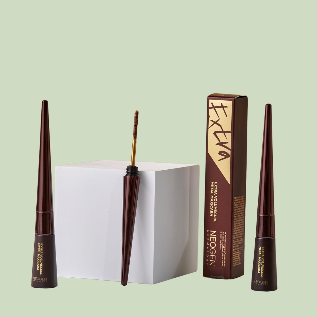 Extra Volume Curl Metal Mascara - Brown [1+1]