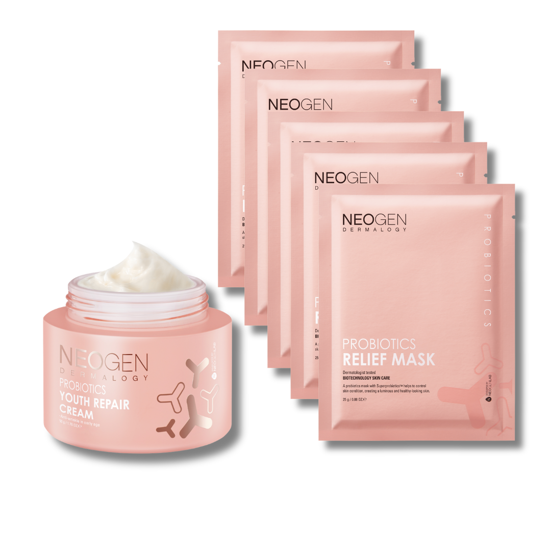 [Value Set] Probiotics Youth Repair Cream + Probiotics Relief Mask (5 sheets)