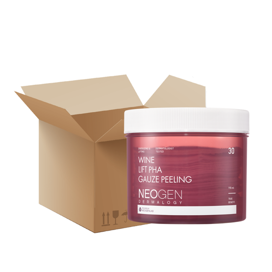 [1BOX / 24ea] NEOGEN DERMALOGY Wine Lift PHA Gauze Peeling 190ml (30 Pads)