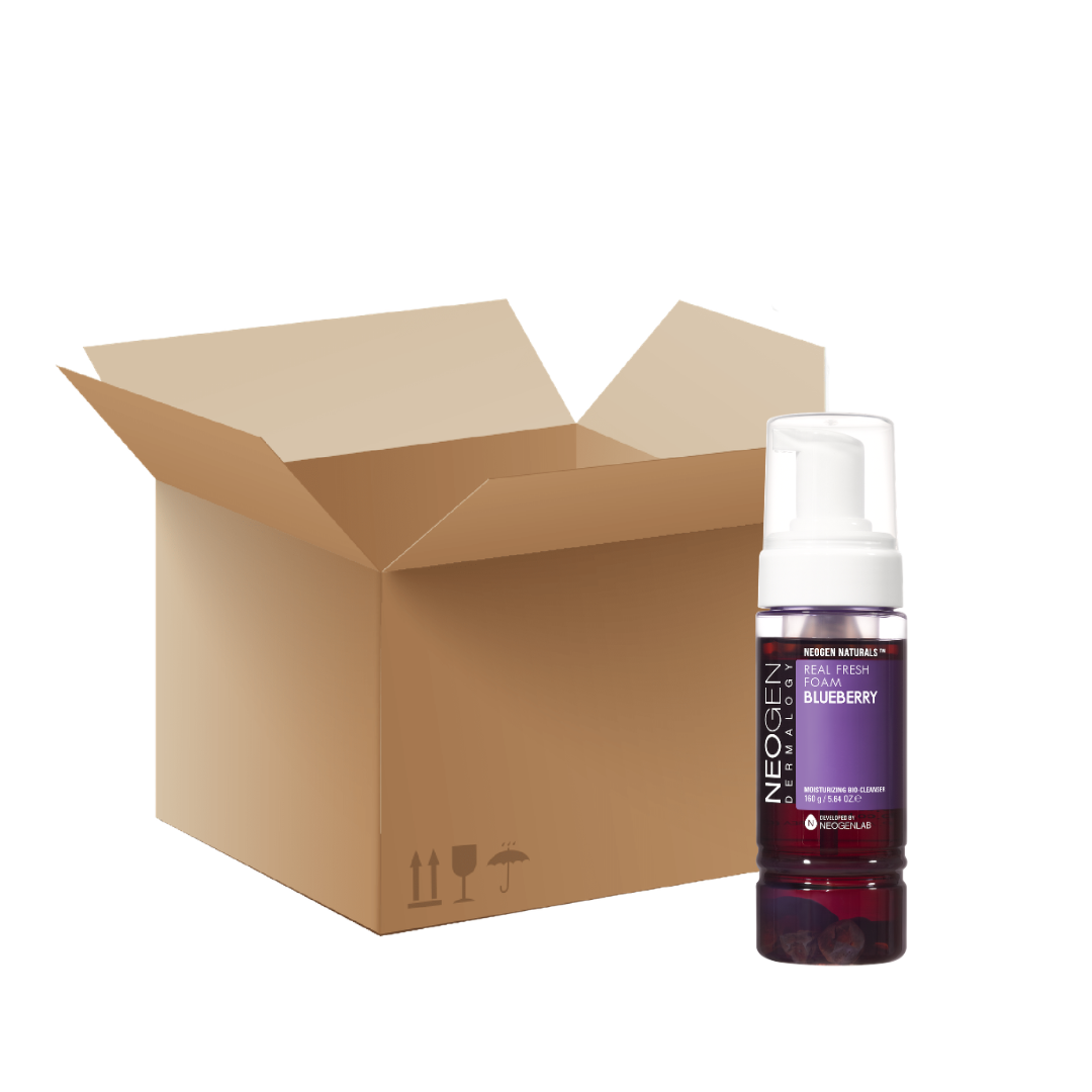 [1BOX / 48ea] NEOGEN DERMALOGY Real Fresh Foam Cleanser Blueberry 5.6 oz / 160g