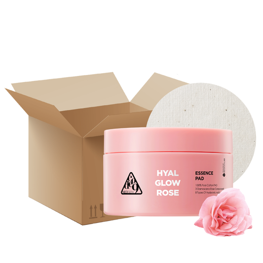 [1box/ 36ea] Hyal Glow Rose Essence Pad (70 Pads)