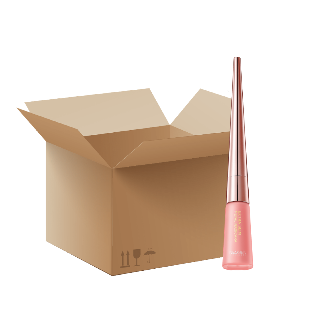 [1BOX / 150ea] NEOGEN DERMALOGY Extra Slim Metal Maxicara BLACK - 6ml