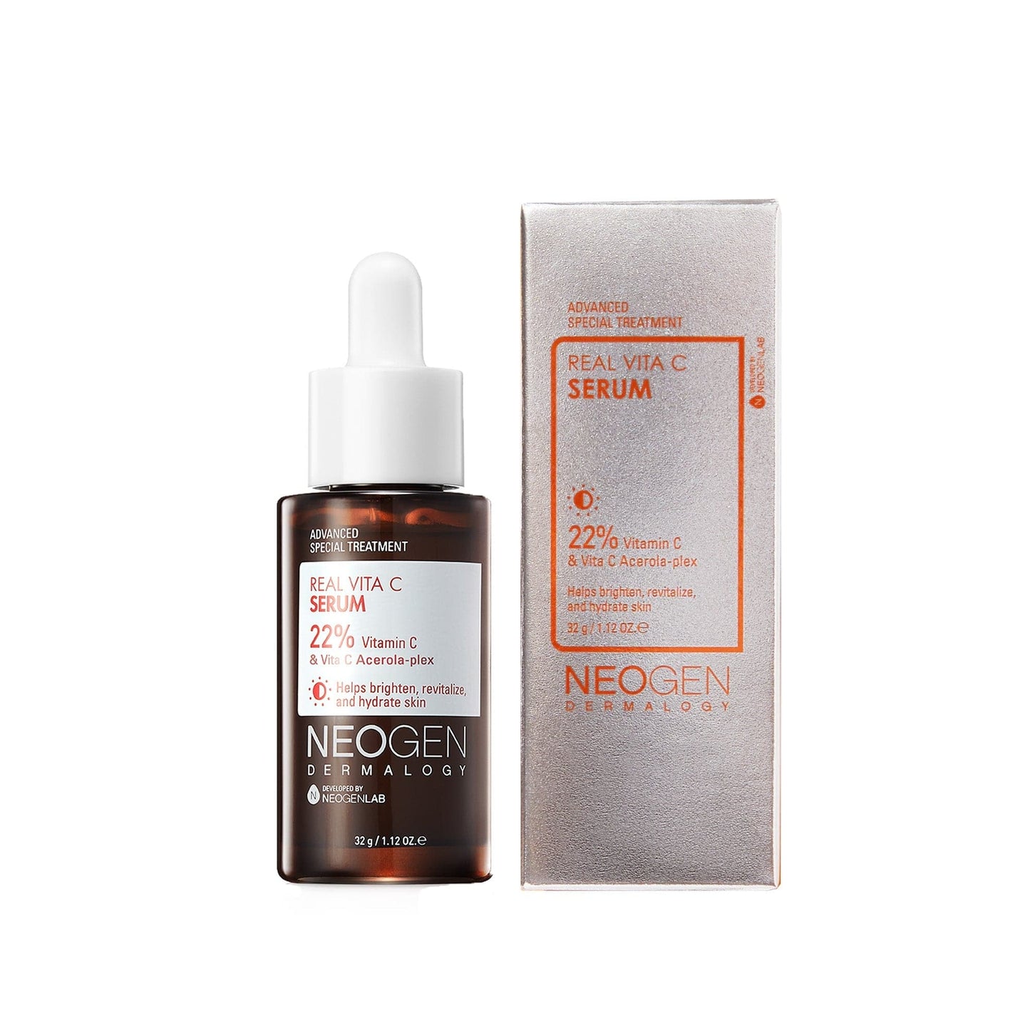 [1BOX / 50ea] NEOGEN DERMALOGY REAL VITA C SERUM 1.12 OZ / 32G