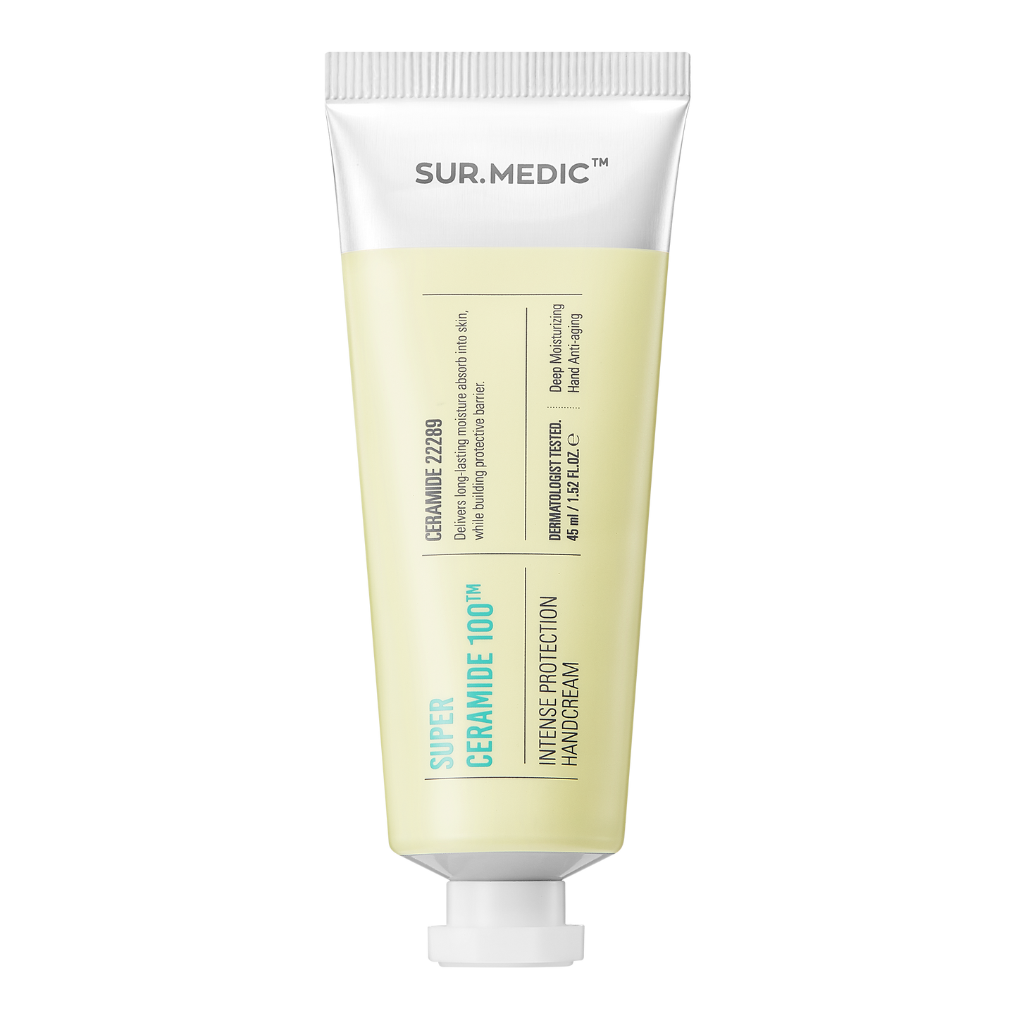 [1BOX / 65ea] SUR.MEDIC+ SUPER CERAMIDE 100 INTENSE PROTECTION HAND CREAM 1.52 oz / 45ml