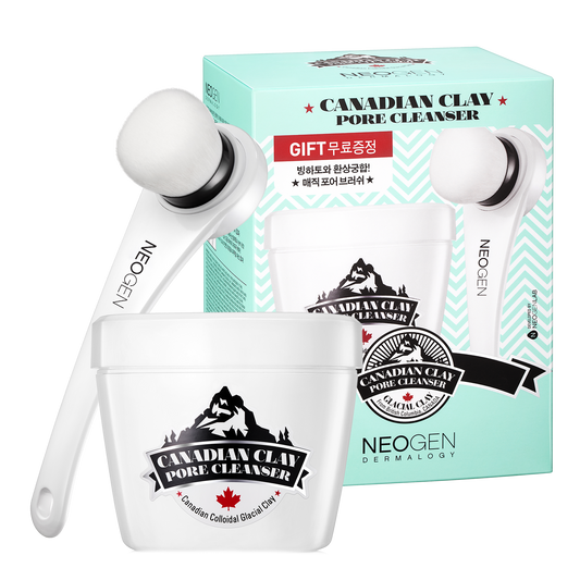 NEOGEN DERMALOGY Canadian Clay Pore Cleanser Kit (Pore Cleanser 4.2 oz / 120g + 1 Brush) - NEOGEN GLOBAL