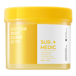 SUR.MEDIC+ Deep Clear Bright Calming Oil Pad 4.39 oz / 130ml