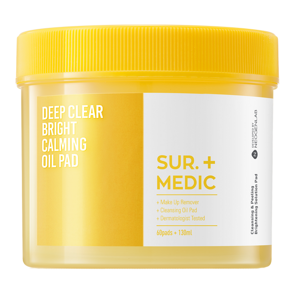 SUR.MEDIC+ Deep Clear Bright Calming Oil Pad 4.39 oz / 130ml