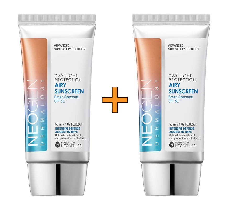 [1+1] NEOGEN DERMALOGY Day-Light Protection Airy Sunscreen SPF50+ / BroadSpectrum 1.65 oz / 50ml