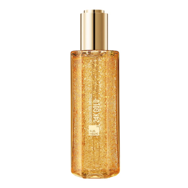 [1BOX / 36ea] SUR.MEDIC 24K GOLD CAVIAR REPAIR AMPOULE 100ML