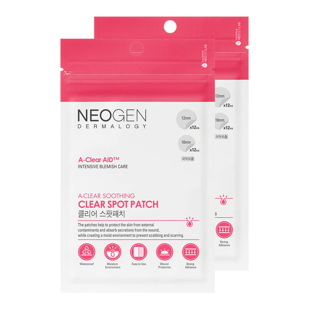 NEOGEN DERMALOGY A-Clear Aid Soothing Spot Patch, 24 Count (2 Packs)