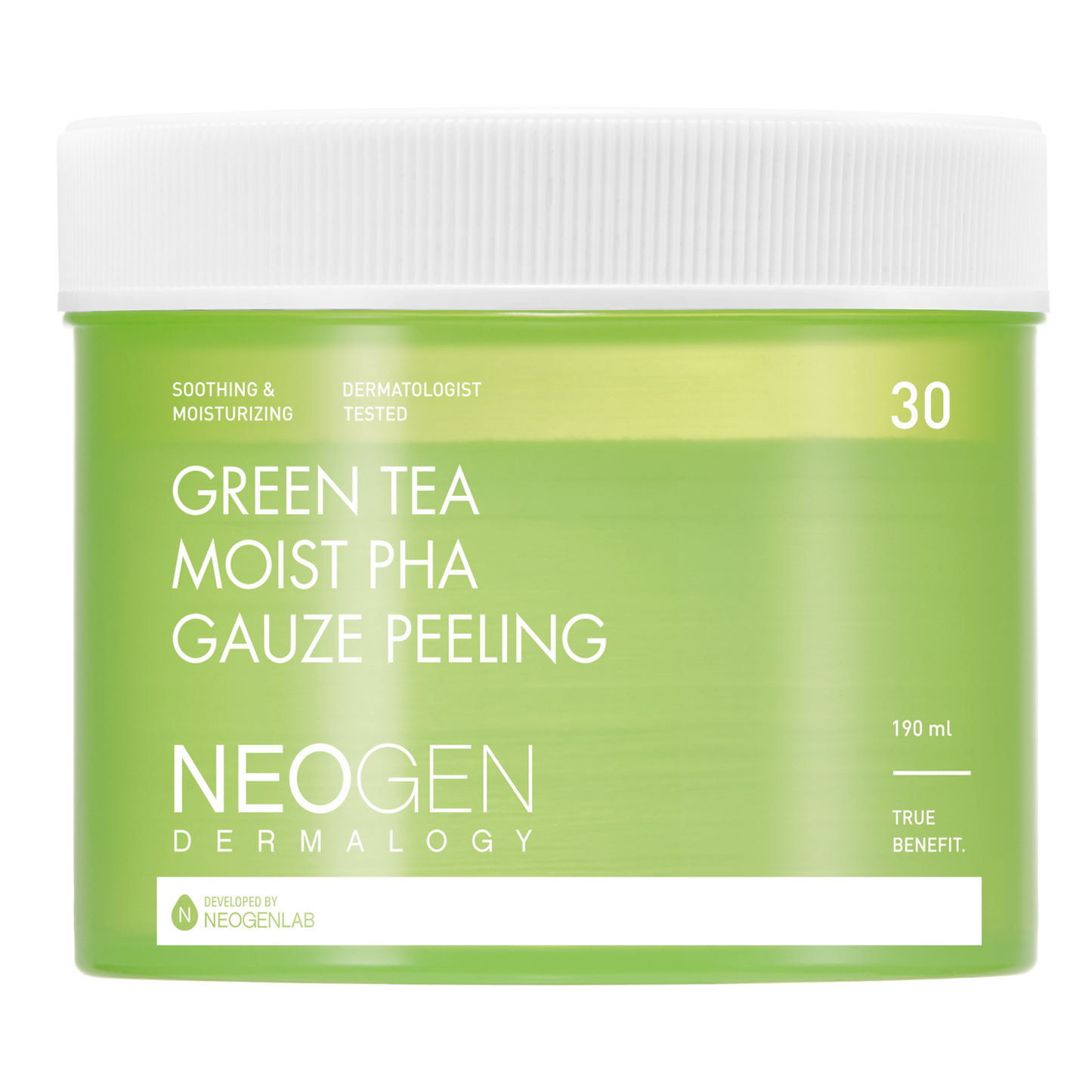 [1BOX / 24ea] NEOGEN DERMALOGY Green Tea Moist Pha Gauze Peeling 190ml (30 Pads)