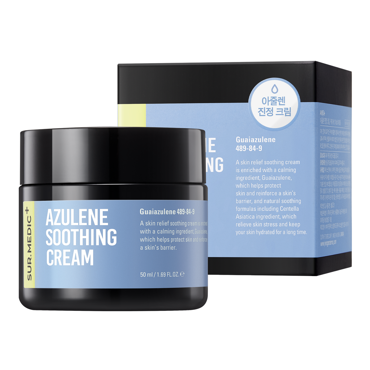 [1BOX / 60ea] SUR.MEDIC AZULENE SOOTHING CREAM 1.69 oz / 50ml