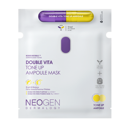 NEOGEN DERMALOGY Double Vita Tone Up Ampoule Mask (30g+3g) (5pack)