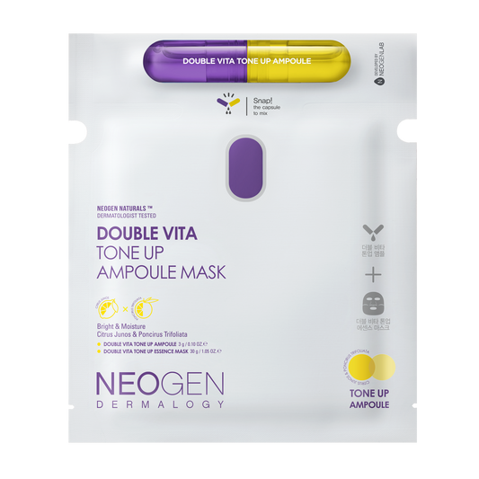 NEOGEN DERMALOGY Double Vita Tone Up Ampoule Mask (30g+3g) (5pack)