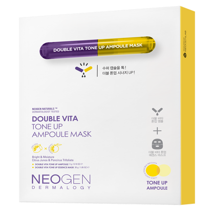 NEOGEN DERMALOGY Double Vita Tone Up Ampoule Mask (30g+3g) (5pack)