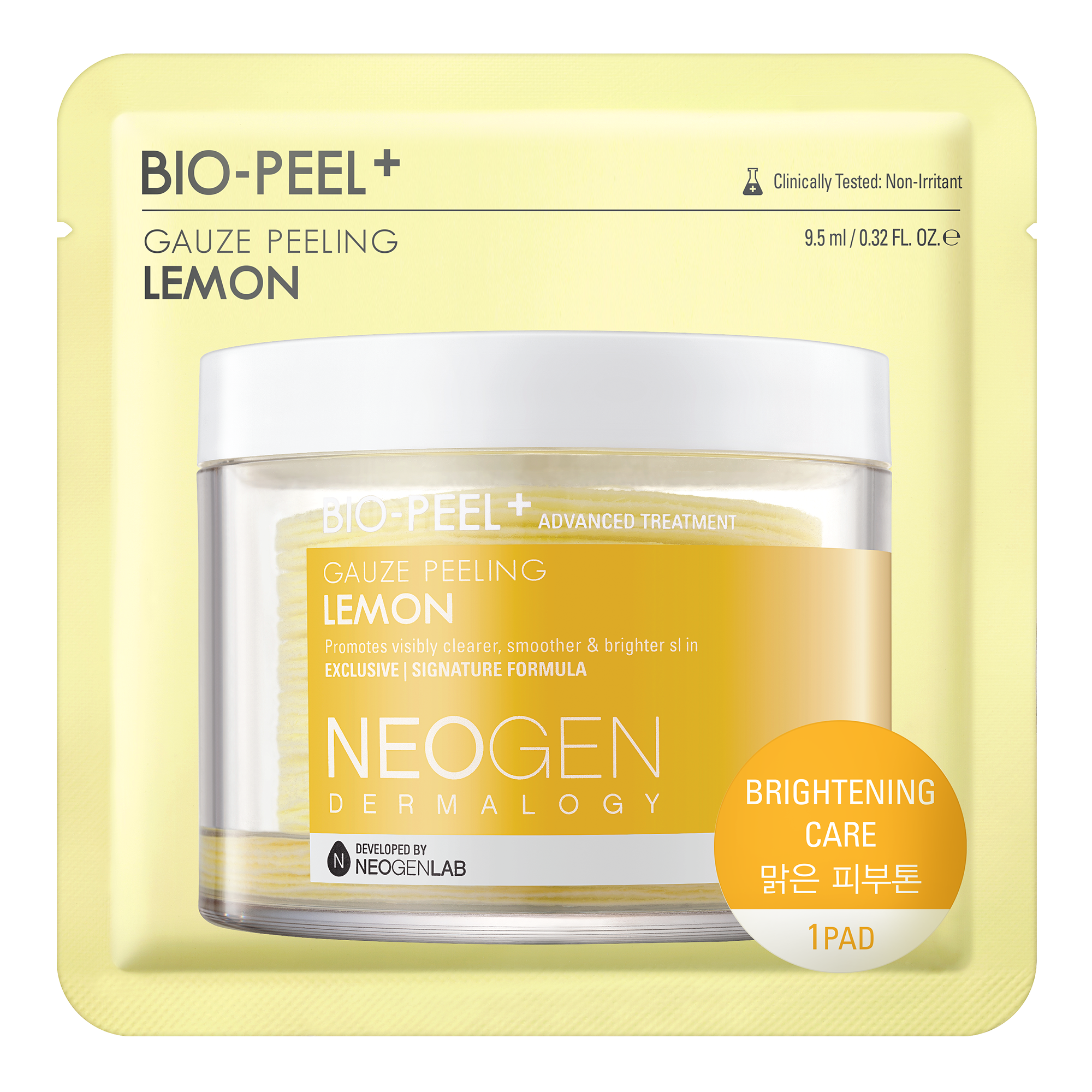 NEOGEN DERMALOGY Bio-Peel Gauze Peeling Lemon 0.31 fl.oz / 9.5ml (1 Pad)